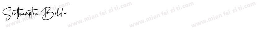 Southampton Bold字体转换